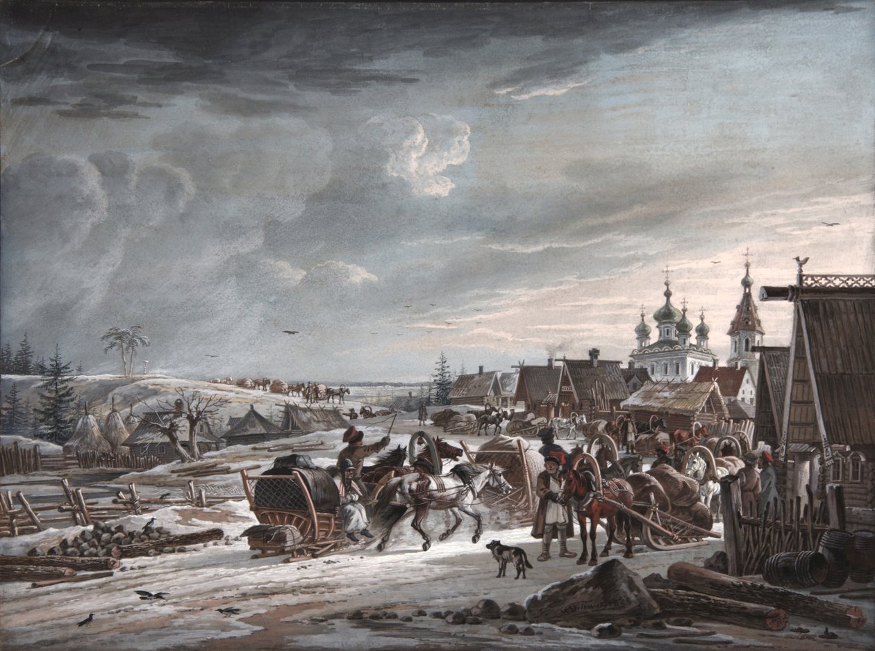 Inverno, 1825 da Alexander Osipovich Orlowski