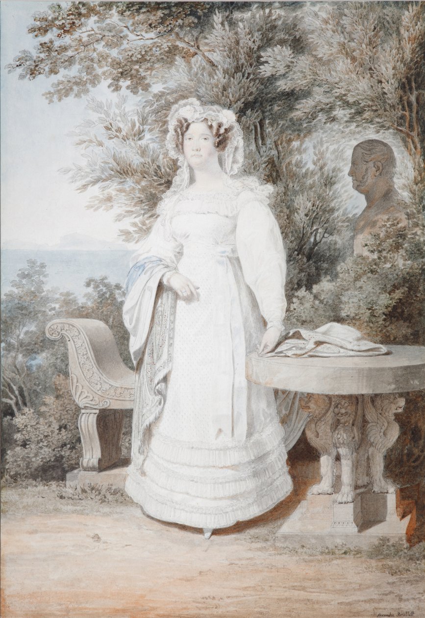 Ritratto di Maria Isabella di Spagna 1789-1848, Regina delle Due Sicilie, 1825 da Alexander Pavlovich Briullov