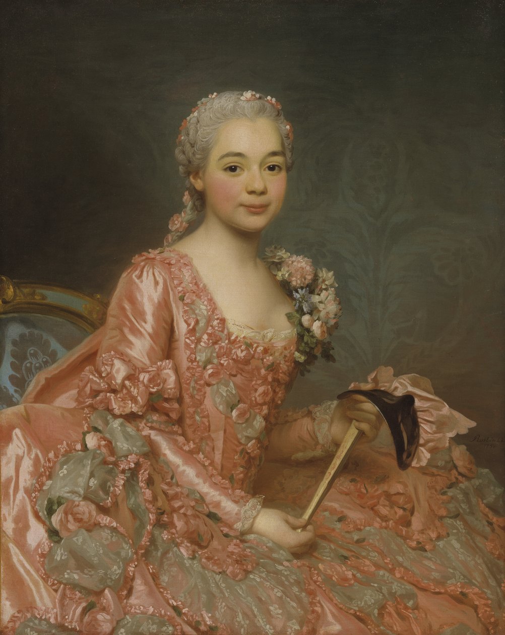 Baronessa de Neubourg-Cromière, 1756 da Alexander Roslin