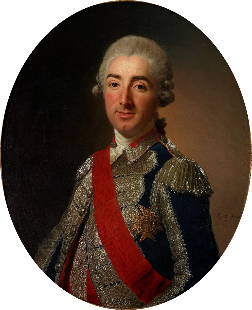 Cosme de Beaupoil, Markis de St Aulaire (1741-1822) da Alexander Roslin