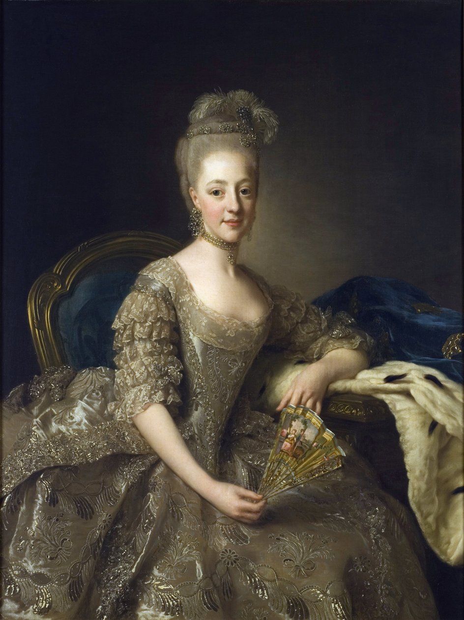 Ritratto di Hedwig Elisabeth Charlotte di Holstein Gottorp da Alexander Roslin