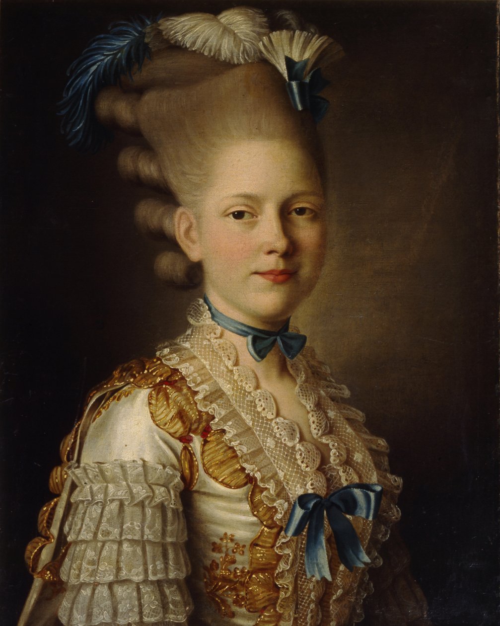 Ritratto della Contessa Kh. Obolenskaya, ca 1776 da Alexander Roslin
