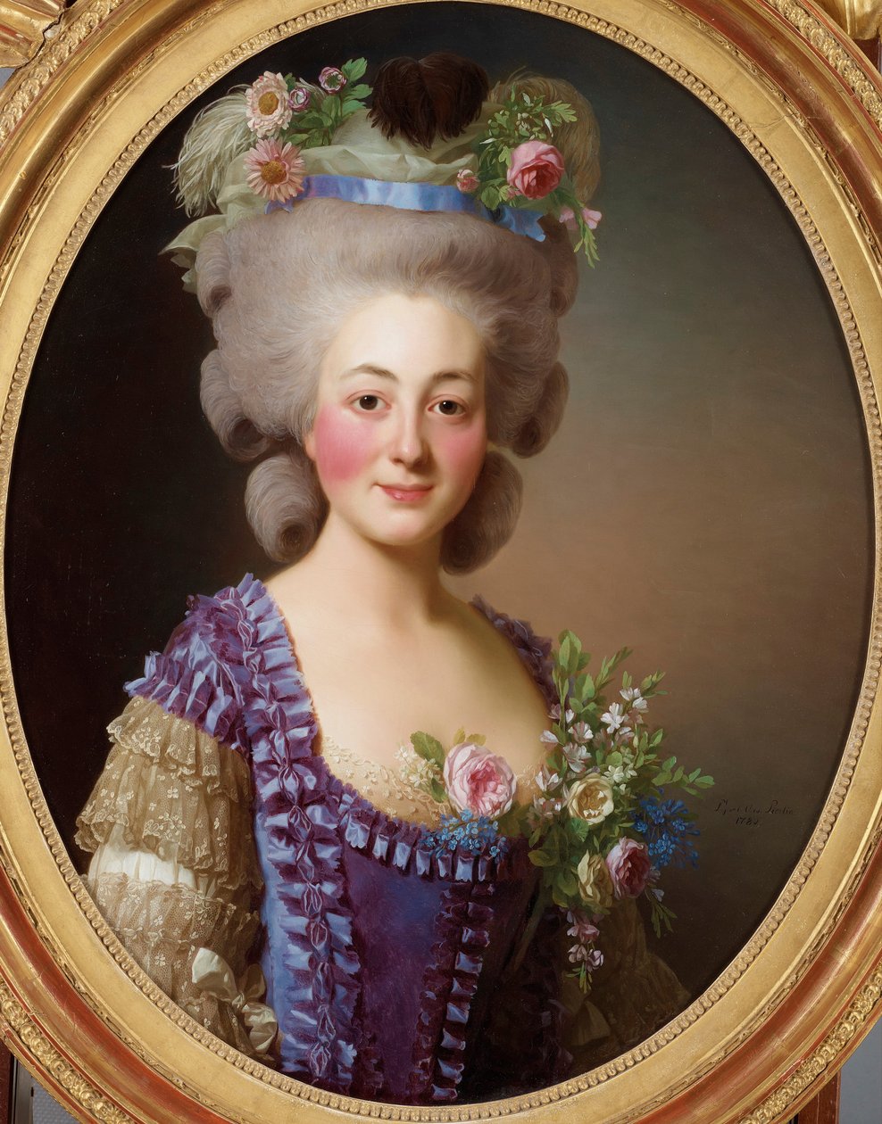Ritratto della Contessa de Bavière-Grosberg da Alexander Roslin