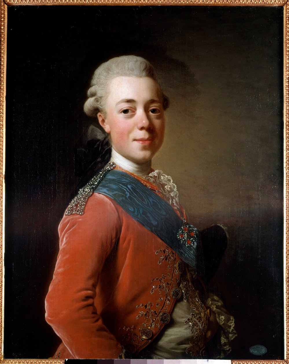 Ritratto di Paolo I, Imperatore di Russia da Alexander Roslin