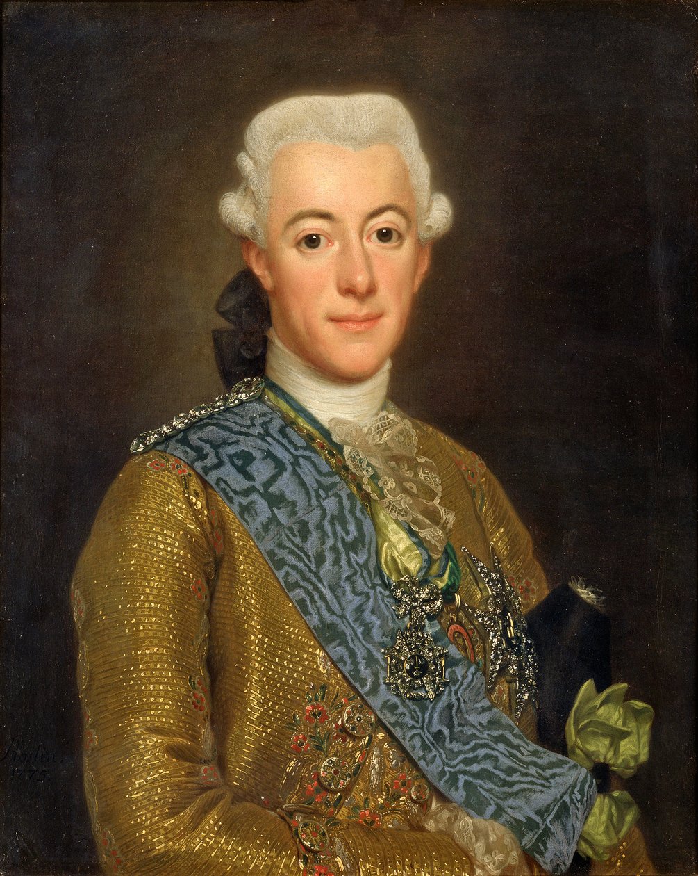Svedese: Gustav III Re Gustavo III di Svezia da Alexander Roslin
