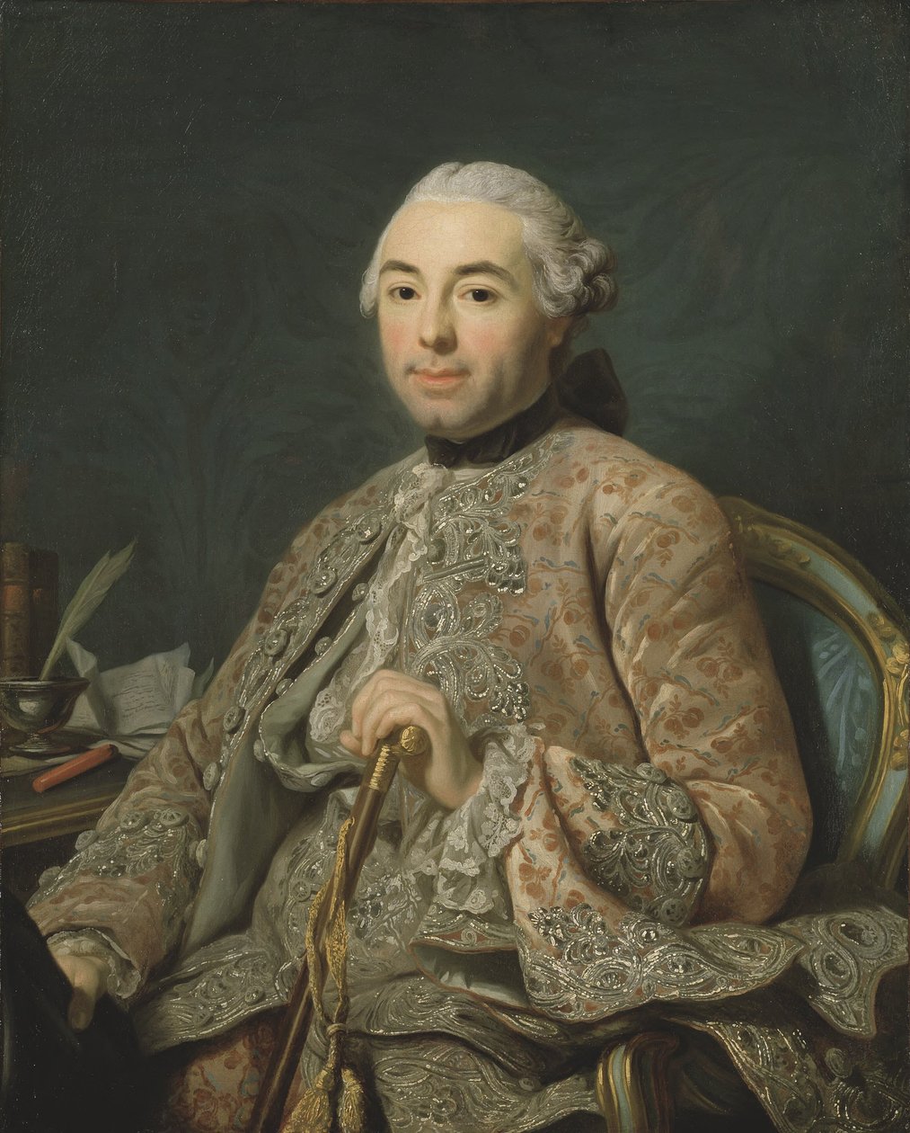 Uomo sconosciuto, detto barone di Neubourg-Cromière da Alexander Roslin