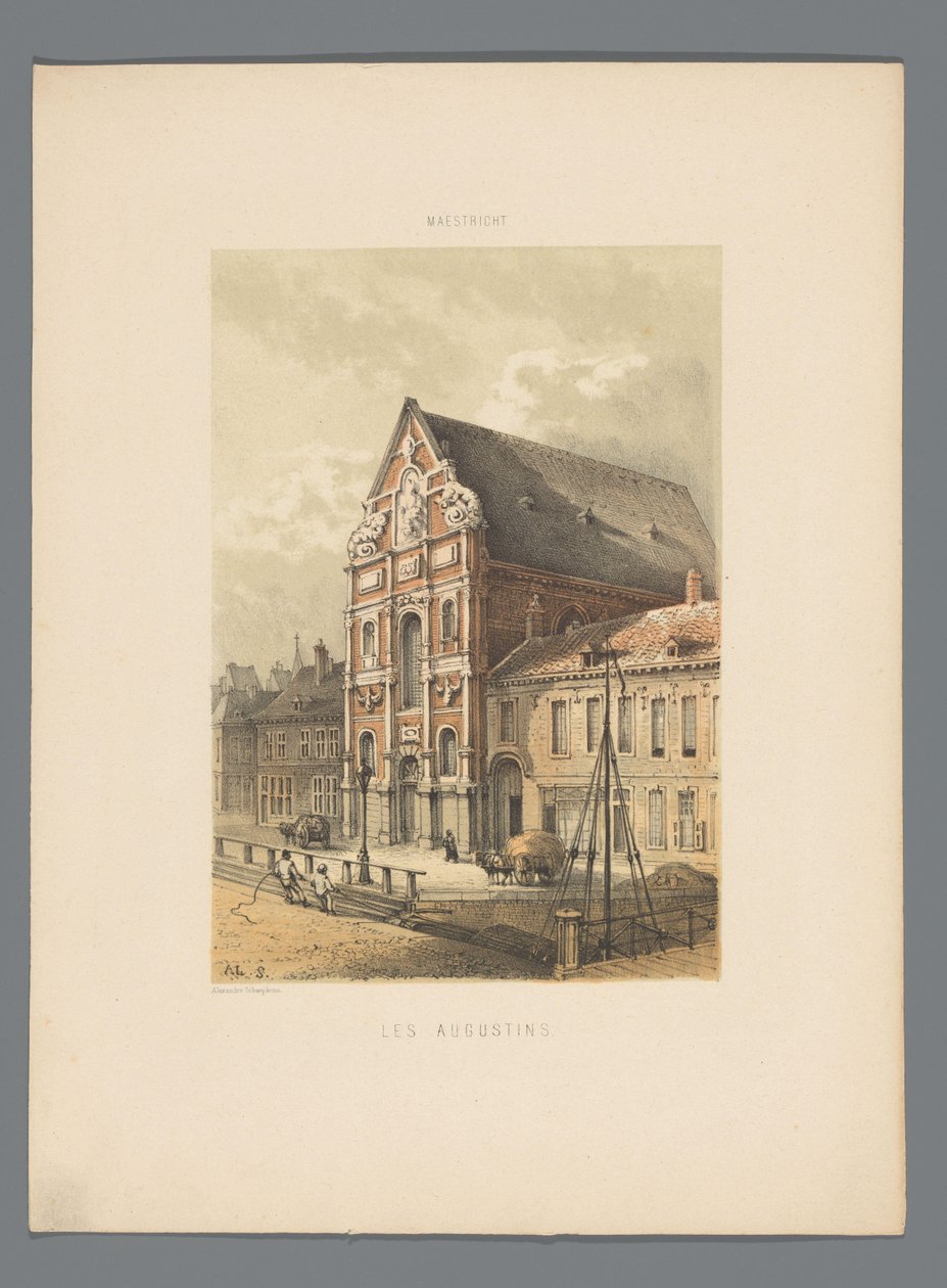 Chiesa degli Agostiniani a Maastricht (serie Monumenti di Maastricht) da Alexander Schaepkens