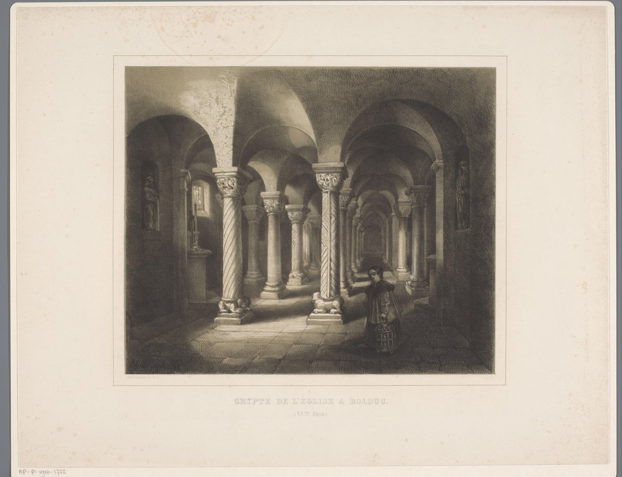 Cripta della chiesa abbaziale di Rolduc da Alexander Schaepkens