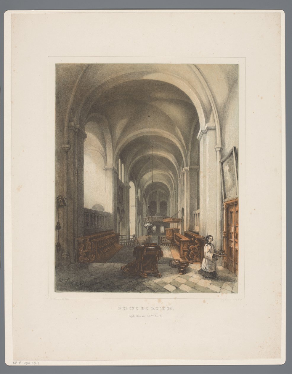 Interno della chiesa abbaziale di Rolduc (Rolduc e dintorni) da Alexander Schaepkens
