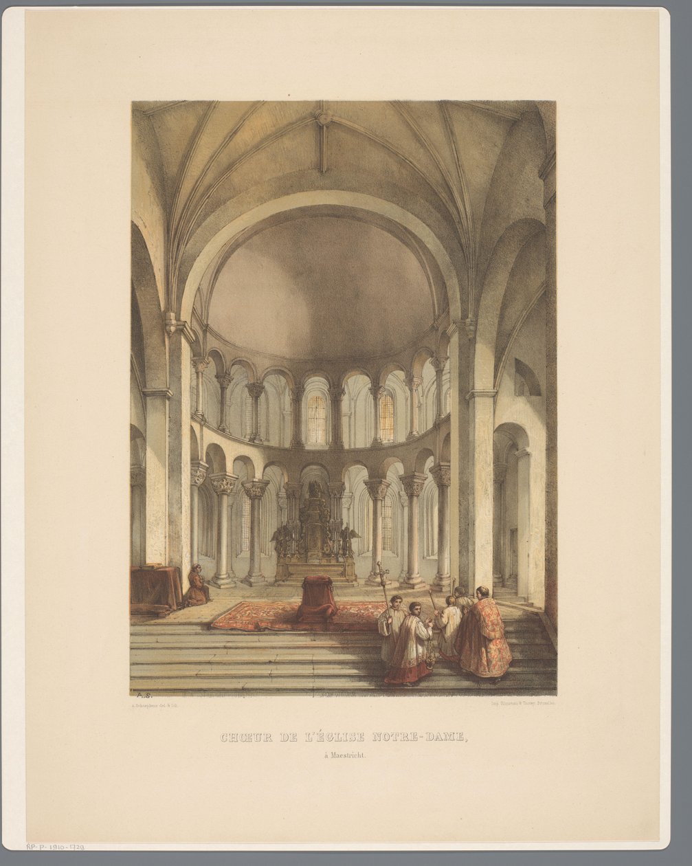 Interno della Basilica di Nostra Signora a Maastricht da Alexander Schaepkens