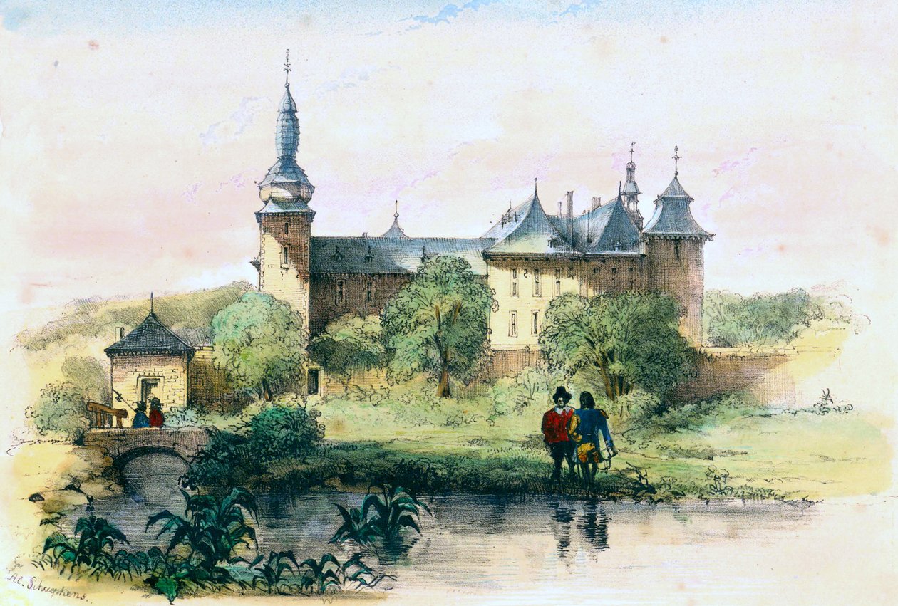Castello di Geulle (Alexander Schaepkens, 1840 circa) da Alexander Schaepkens