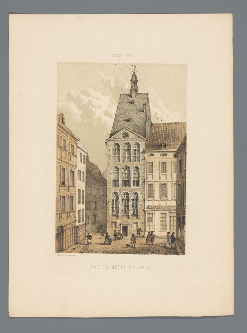 Vecchio municipio di Maastricht da Alexander Schaepkens