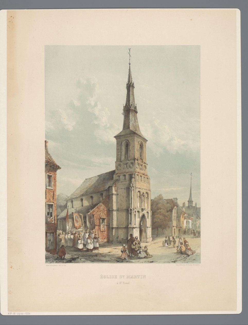 Chiesa di San Martino a Sint-Truiden da Alexander Schaepkens