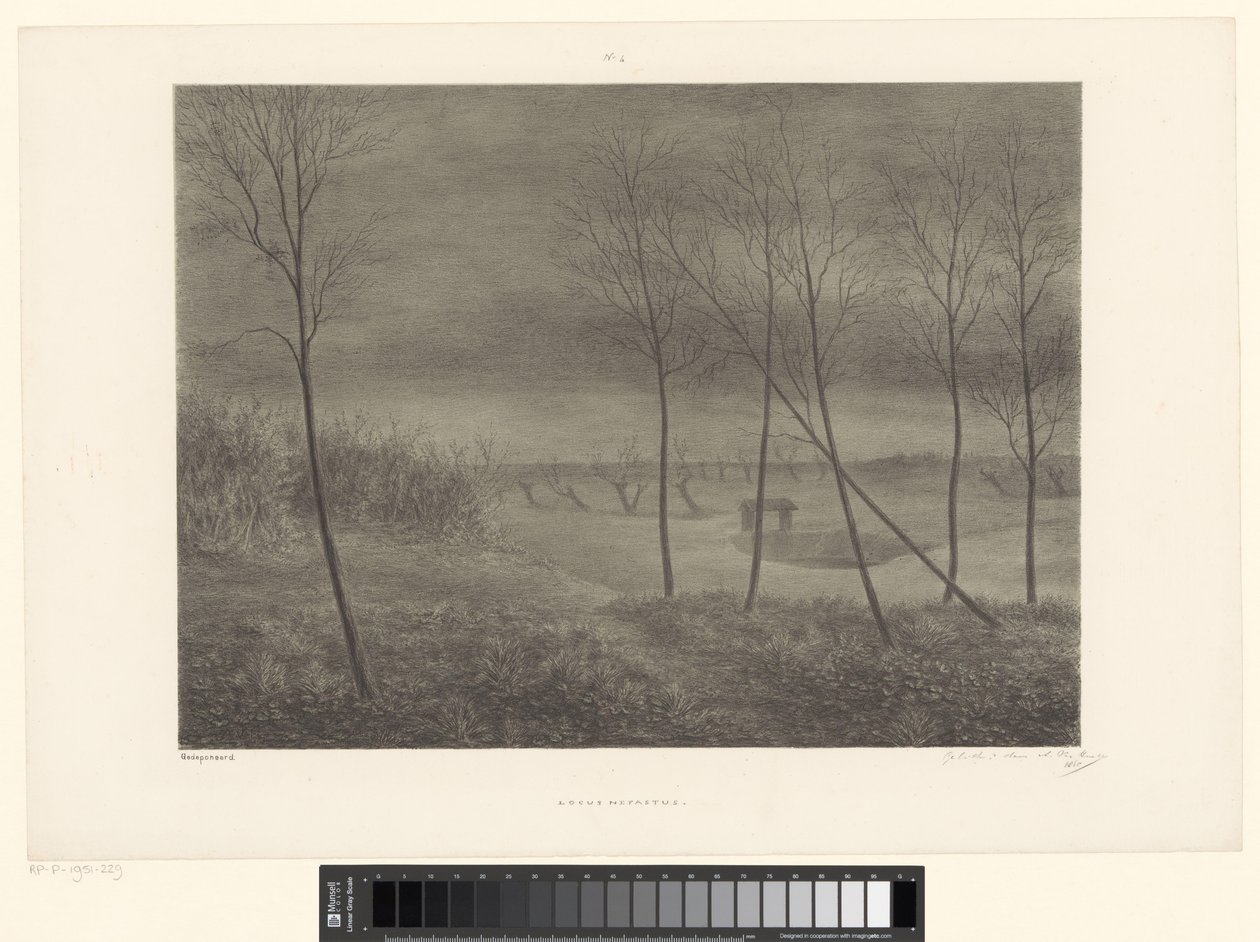 Paesaggio notturno da Alexander Ver Huell (signed by artist)