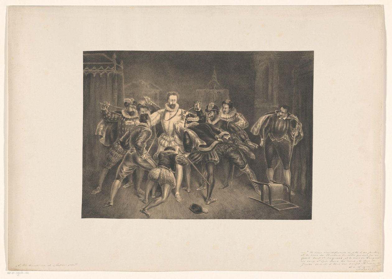 Omicidio di Enrico di Guisa da Alexander Ver Huell (signed by artist)
