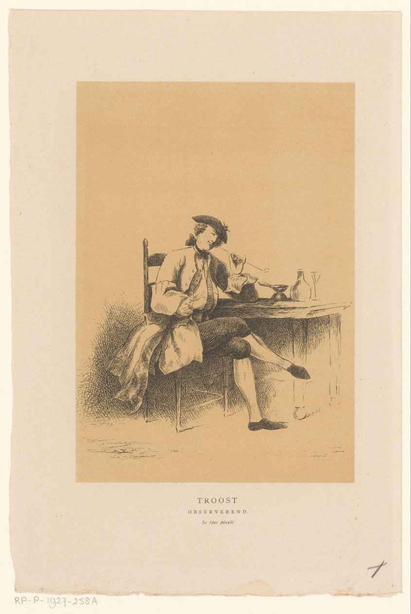 Autoritratto di Cornelis Troost da Alexander Ver Huell