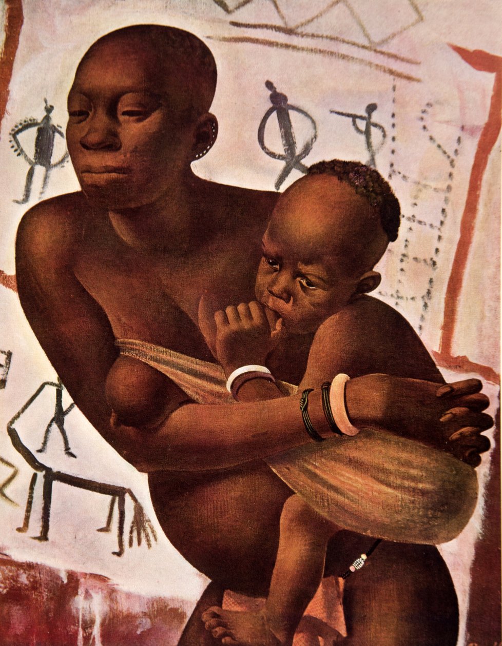 Femme Banda con suo figlio, da Dessins et Peintures d