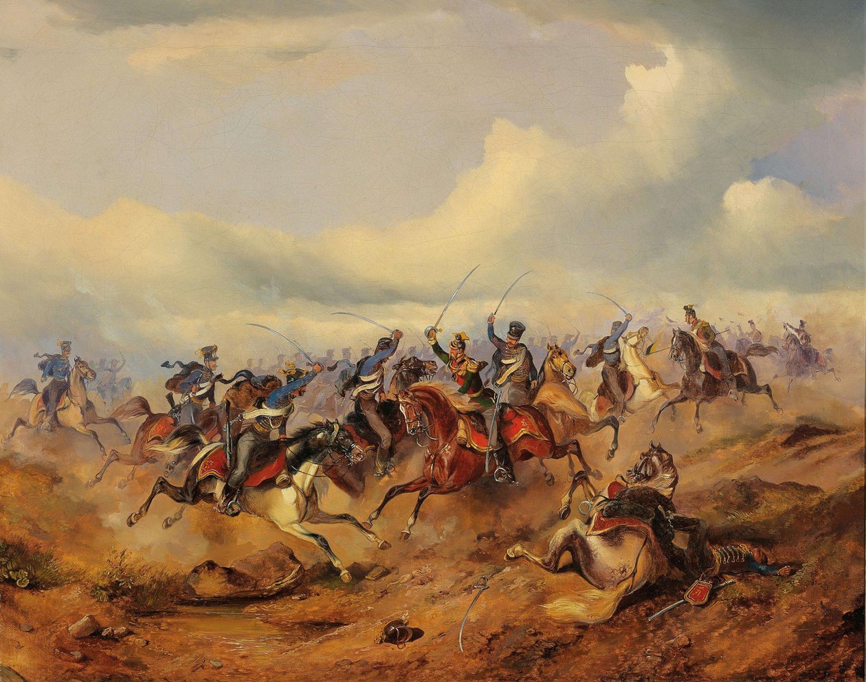 Una scena dalla Rivoluzione Ungherese del 1848-1849, c. 1850 da Alexander von Bensa