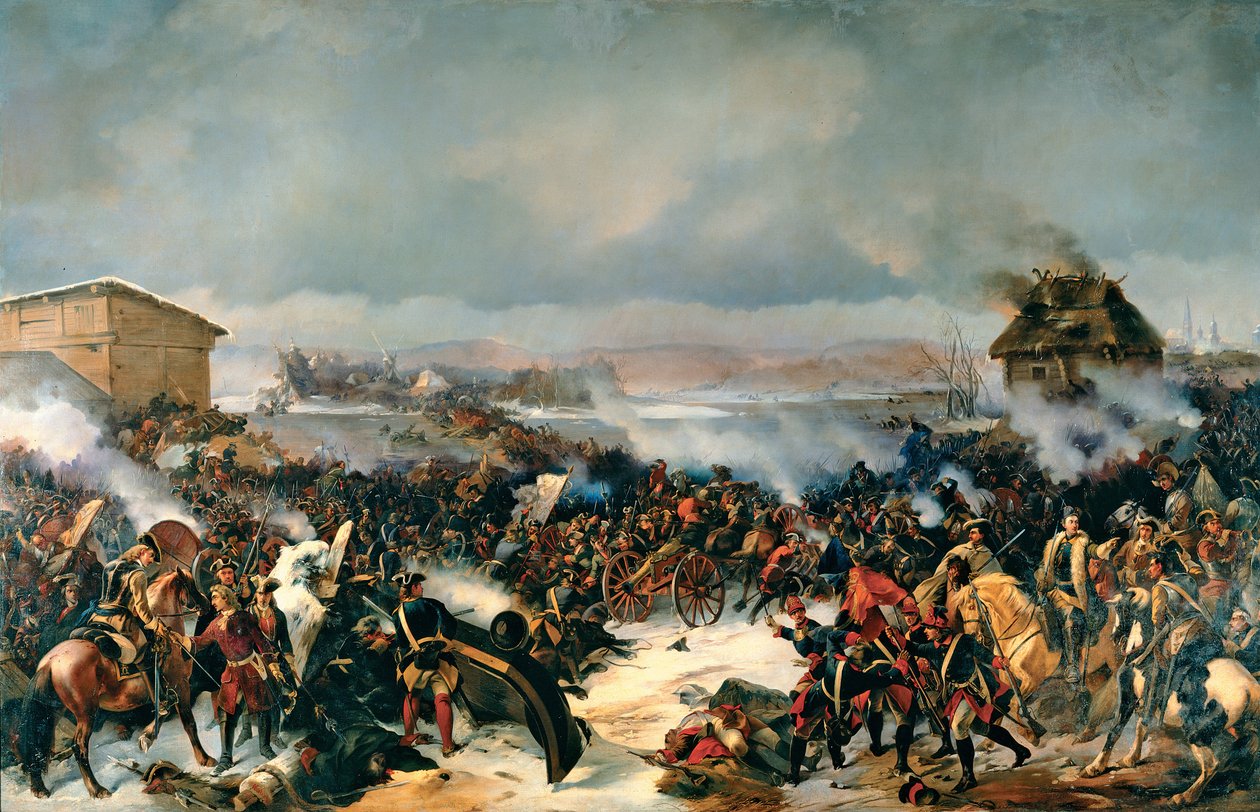 La battaglia di Narva, 19 novembre 1700 da Alexander von Kotzebue
