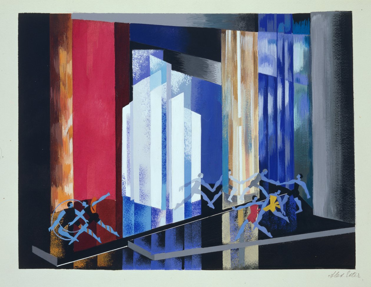 Scenografia per un balletto, illustrazione da 