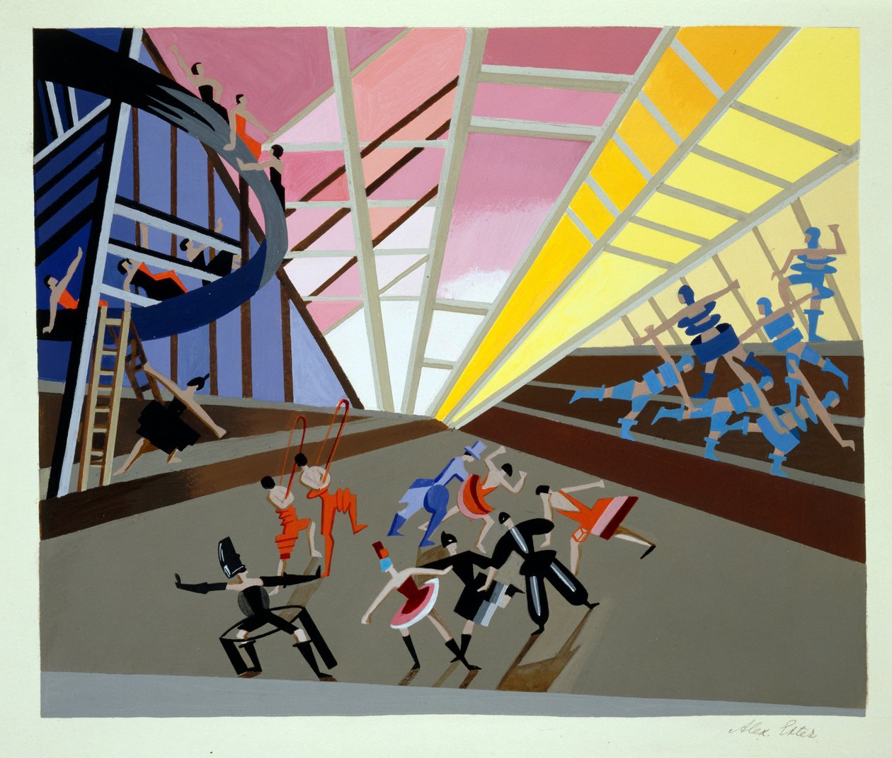 Progetto scenico per un balletto, illustrazione da 