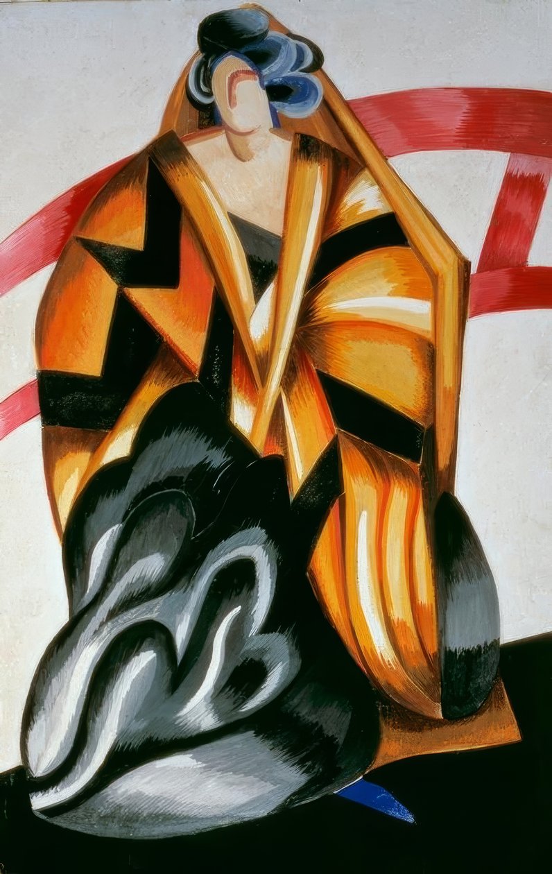 Figurina della nutrice per la rappresentazione Mosca, Teatro Kamerny, 17 maggio 1921 da Alexandra Alexandrowna Exter