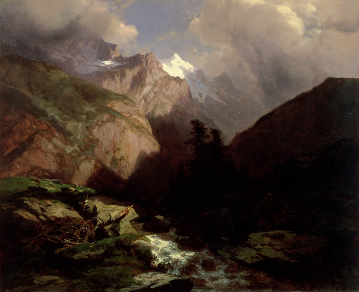 La Jungfrau, Svizzera da Alexandre Calame