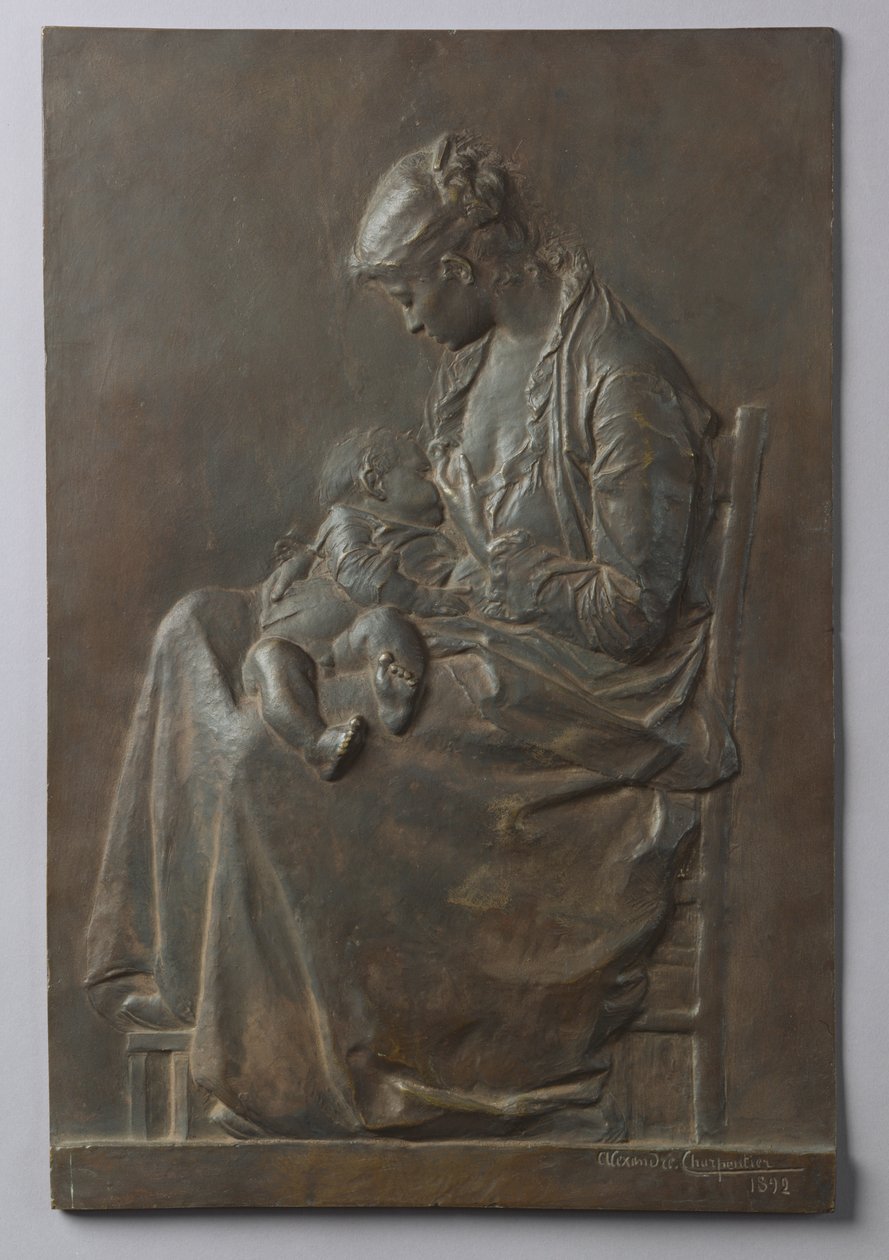 Madre e bambino, 1892 da Alexandre Charpentier