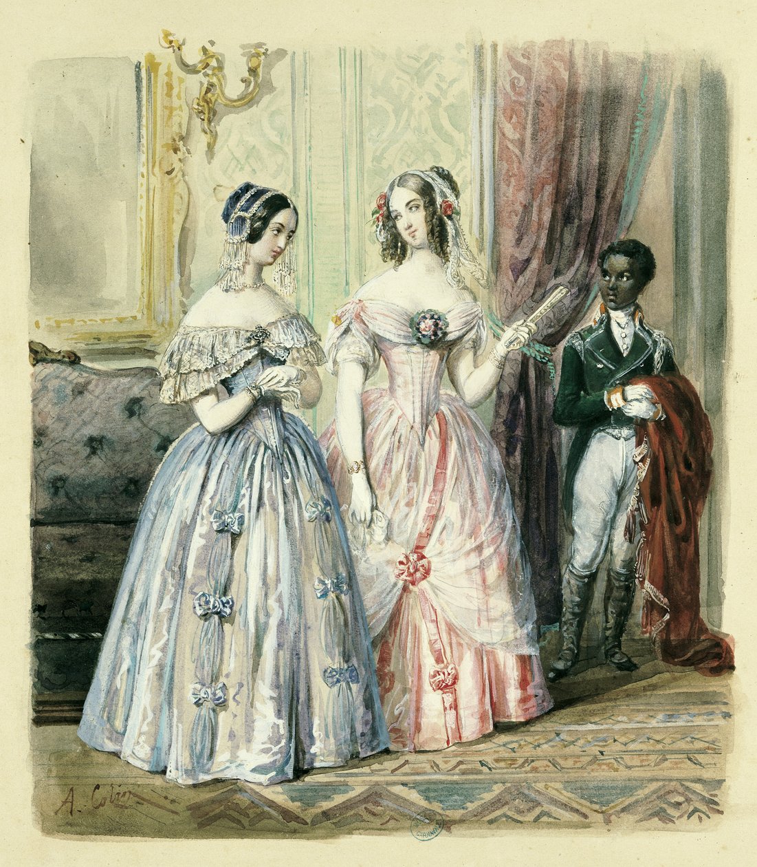 Partenza per il ballo, 1830-48 da Alexandre Colin