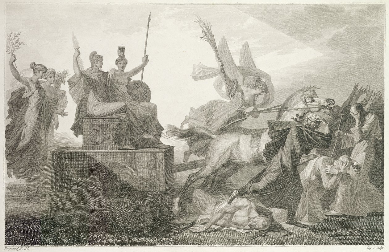 Republique Francais, inciso da Jacques Louis Copia da Alexandre Evariste Fragonard