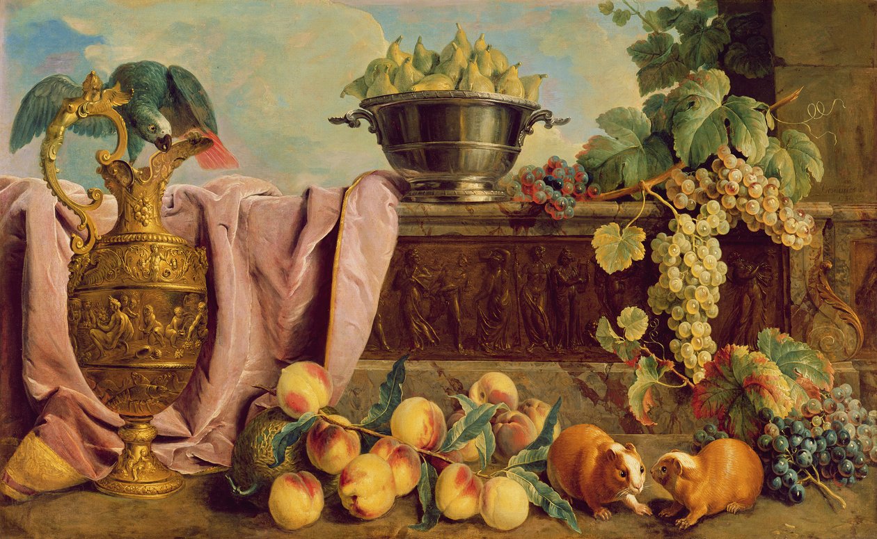 Natura morta con una brocca, 1734 da Alexandre Francois Desportes