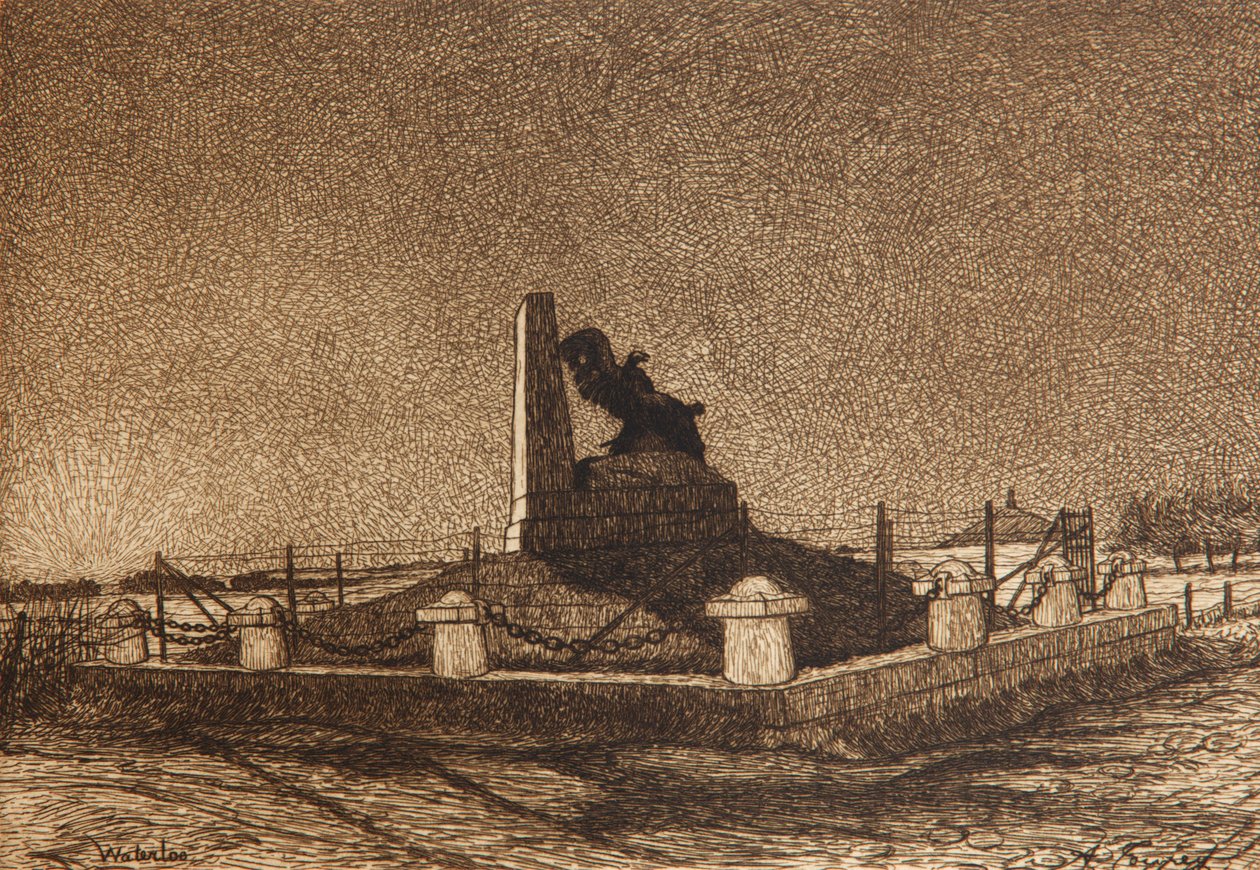 Il monumento ai francesi sulla strada per Genappe, da 