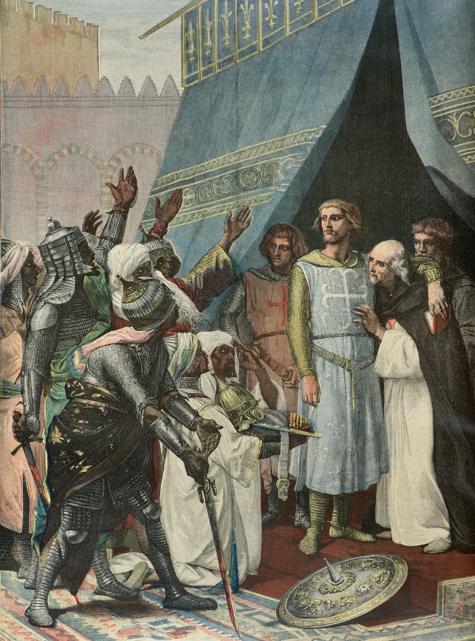 San Luigi a Gerusalemme (Incisione) da Alexandre (after) Cabanel