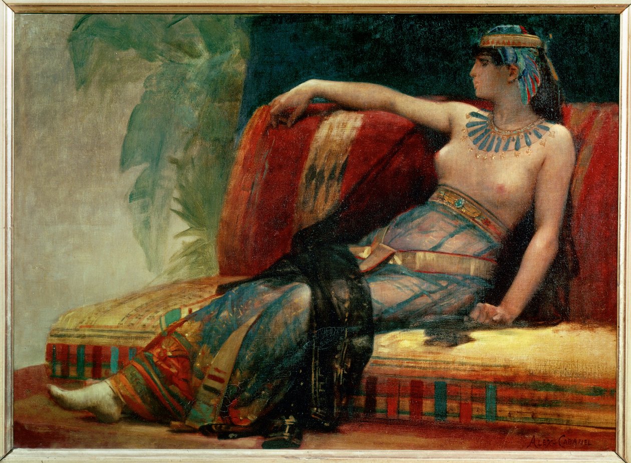 Faraone Cleopatra VII (dipinto su tela) da Alexandre Cabanel