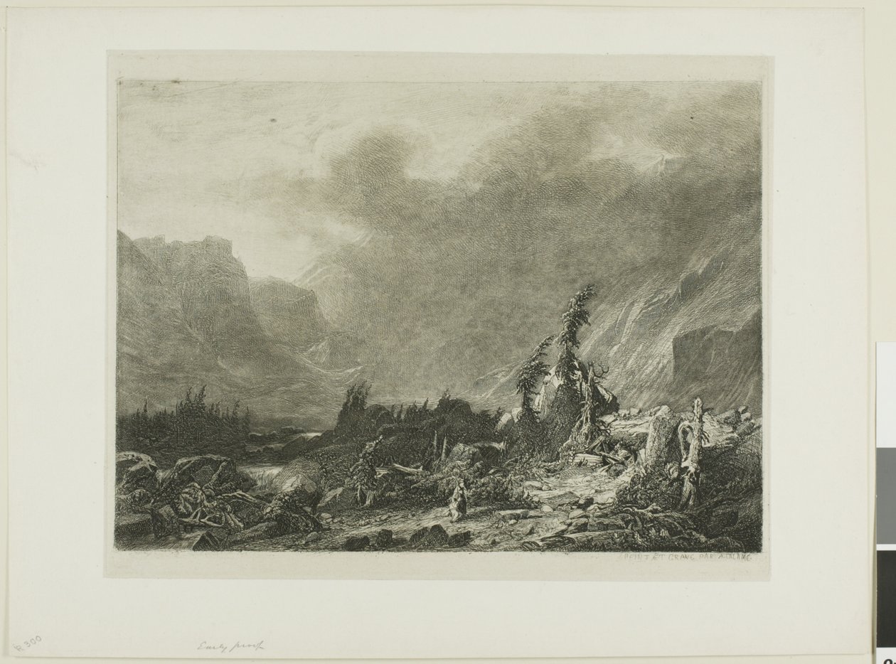 Paesaggio alpino da Alexandre Calame