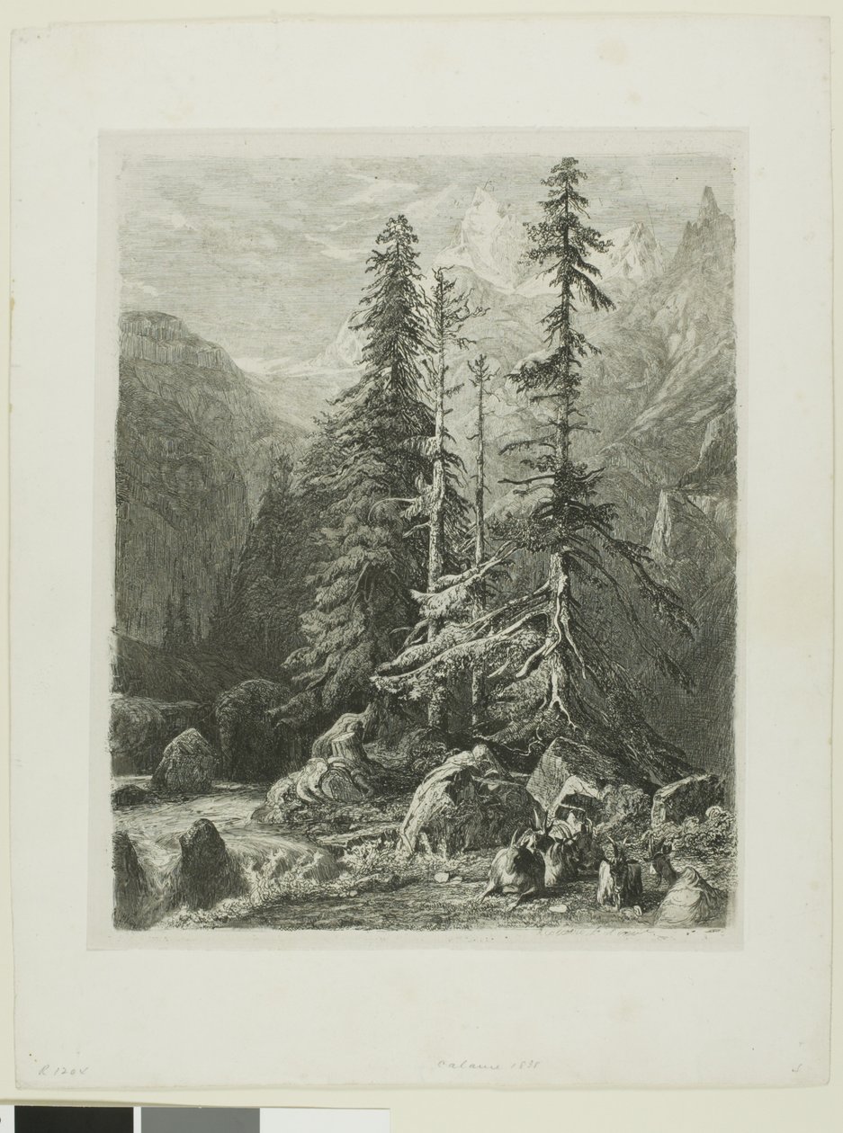 Paesaggio alpino da Alexandre Calame