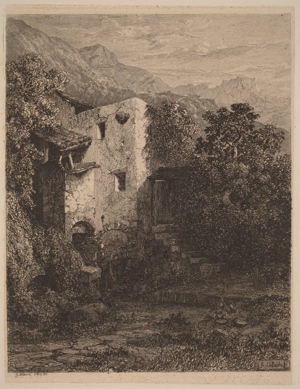 Casa diroccata da Alexandre Calame