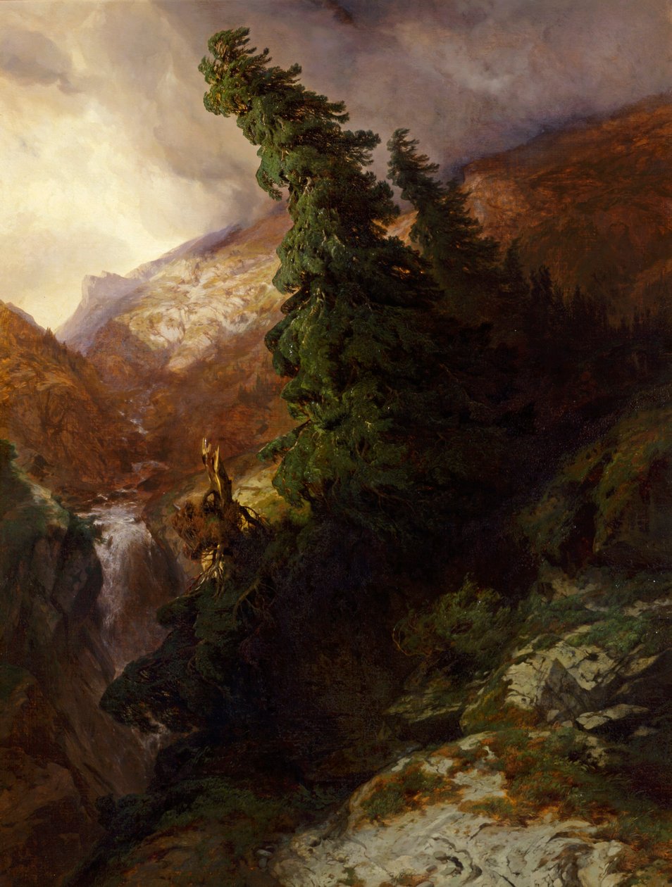 Gola di alta montagna (valle di Handegg nel Canton Berna) da Alexandre Calame