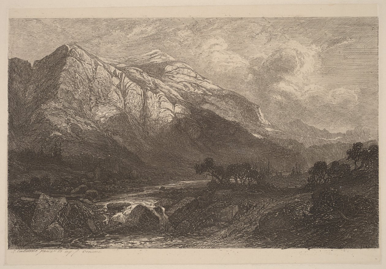 Torrente montano da Alexandre Calame