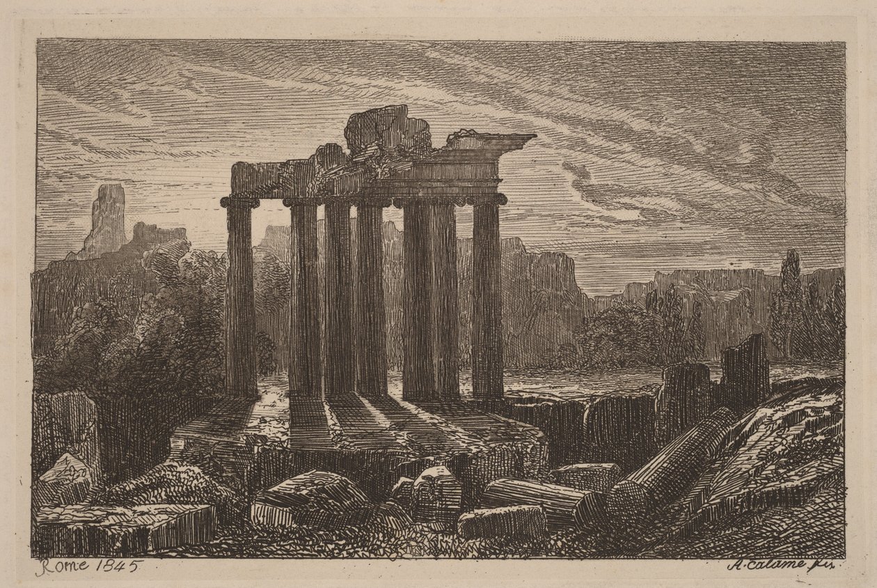 Rovine romane da Alexandre Calame