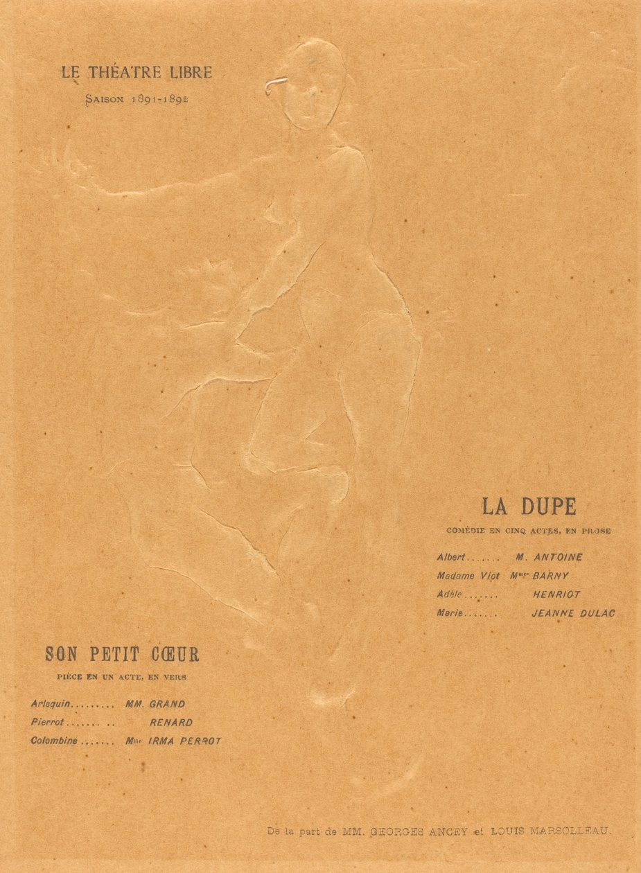 La Dupe; Son petit coeur da Alexandre Charpentier