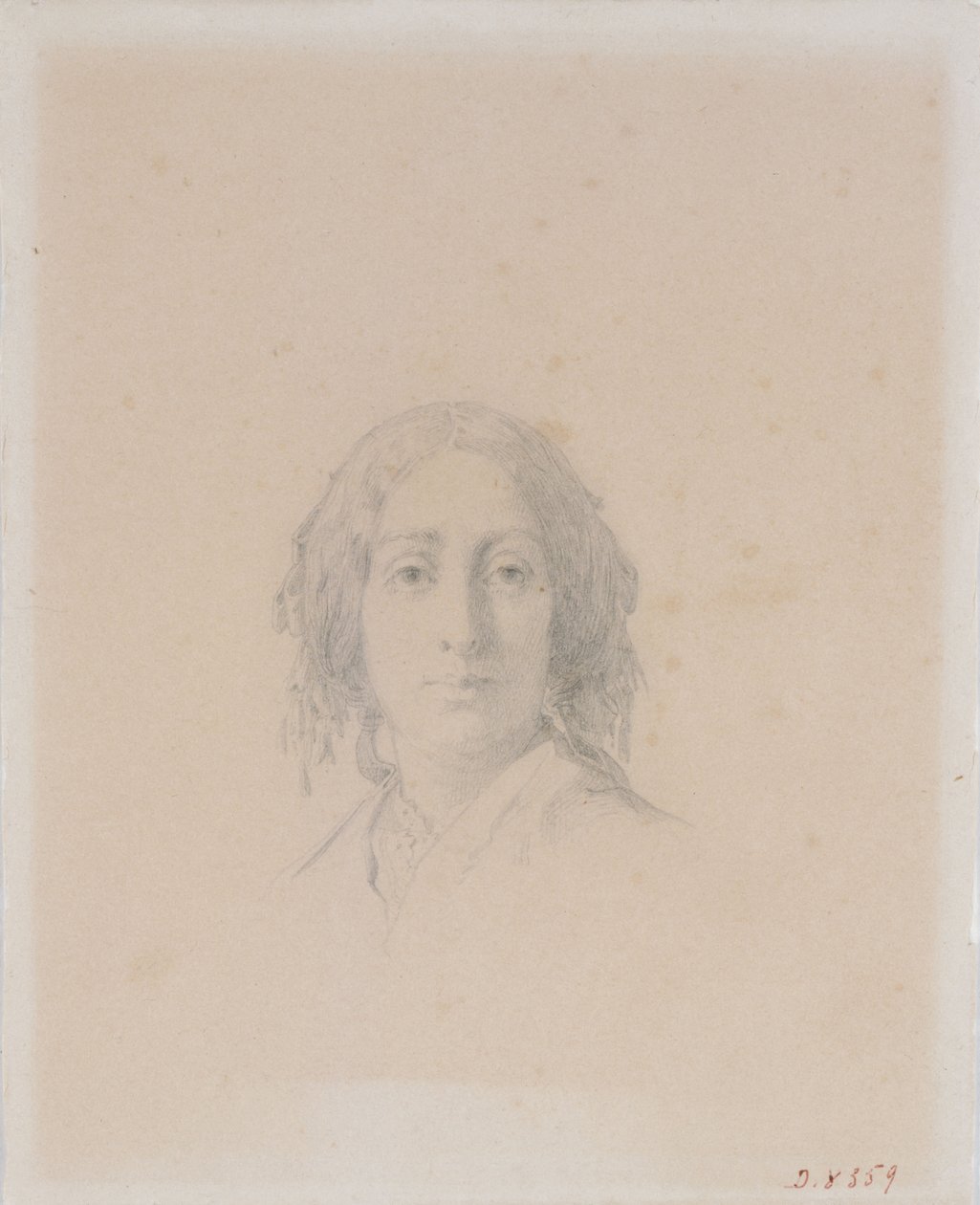 Ritratto di George Sand da Alexandre Damien Manceau