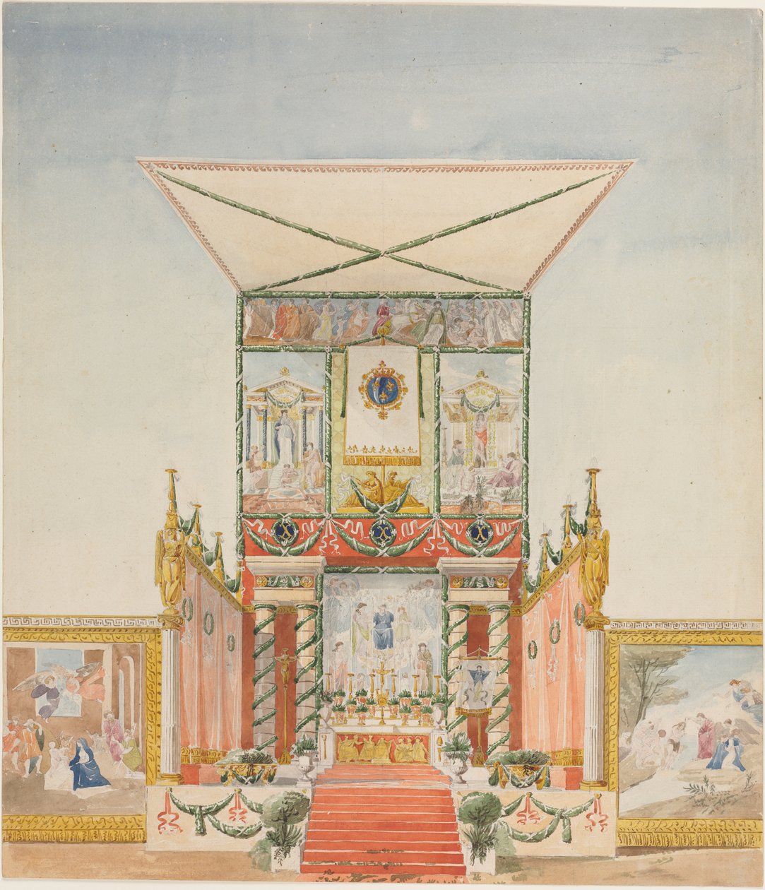 Altare da campo portatile per Carlo X da Alexandre Denis Abel de Pujol