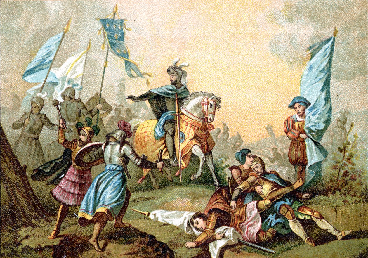 Francesco I di Francia alla Battaglia di Marignano da Alexandre Evariste (after) Fragonard