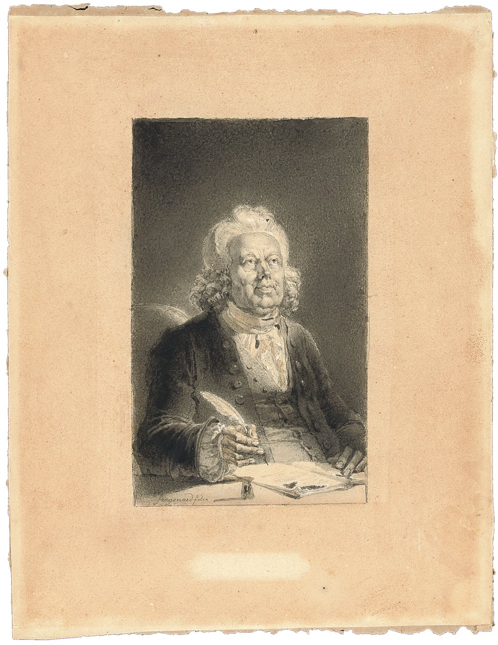 Ritratto di Philippe Néricault Destouches da Alexandre Evariste Fragonard