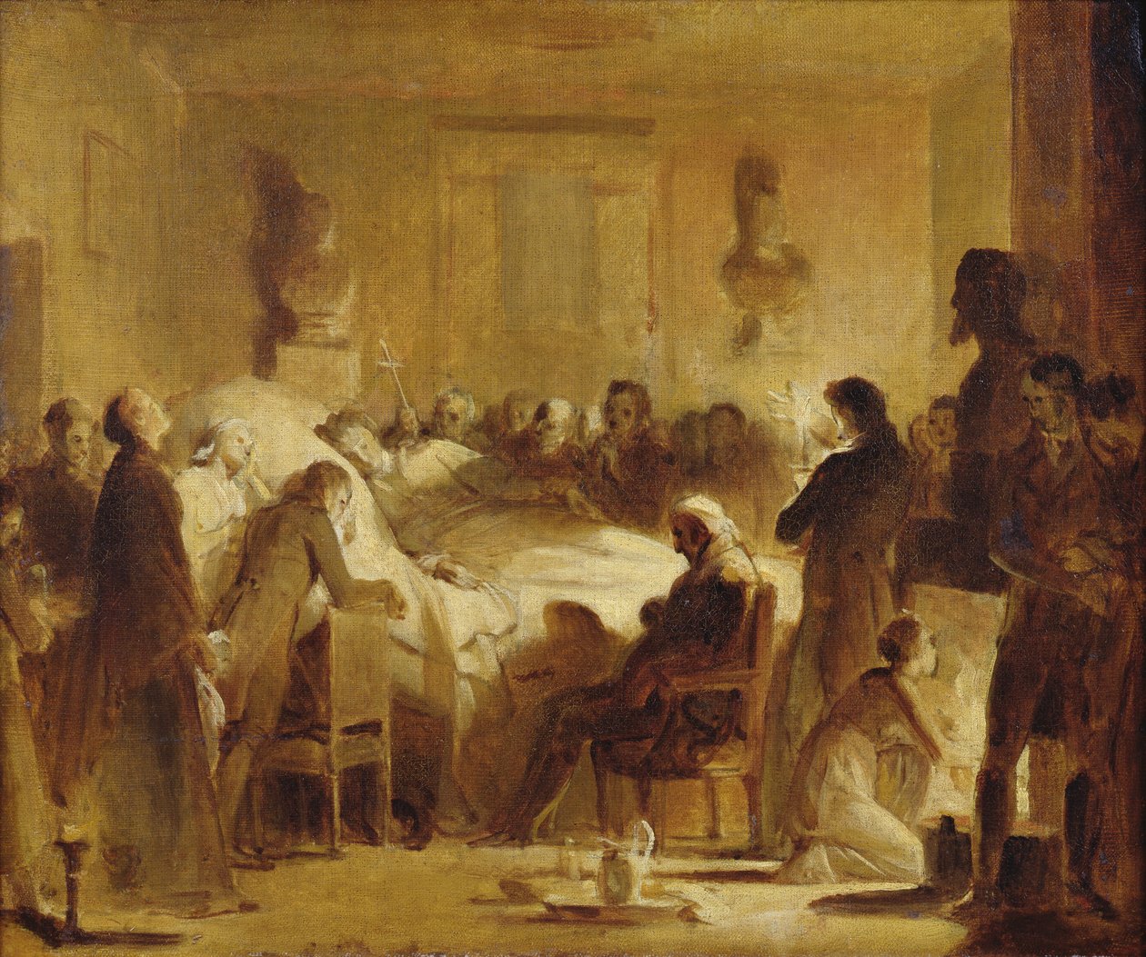Gli ultimi momenti di Carlo Ferdinando di Francia nella sala dell