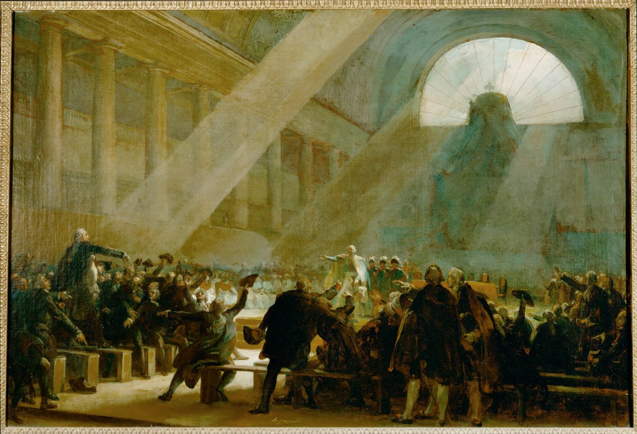 Il giuramento del Jeu de Paume ... da Alexandre Evariste Fragonard