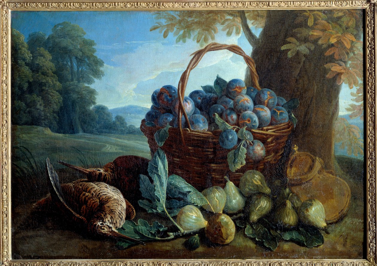 Prugne, fichi e beccacce da Alexandre Francois Desportes