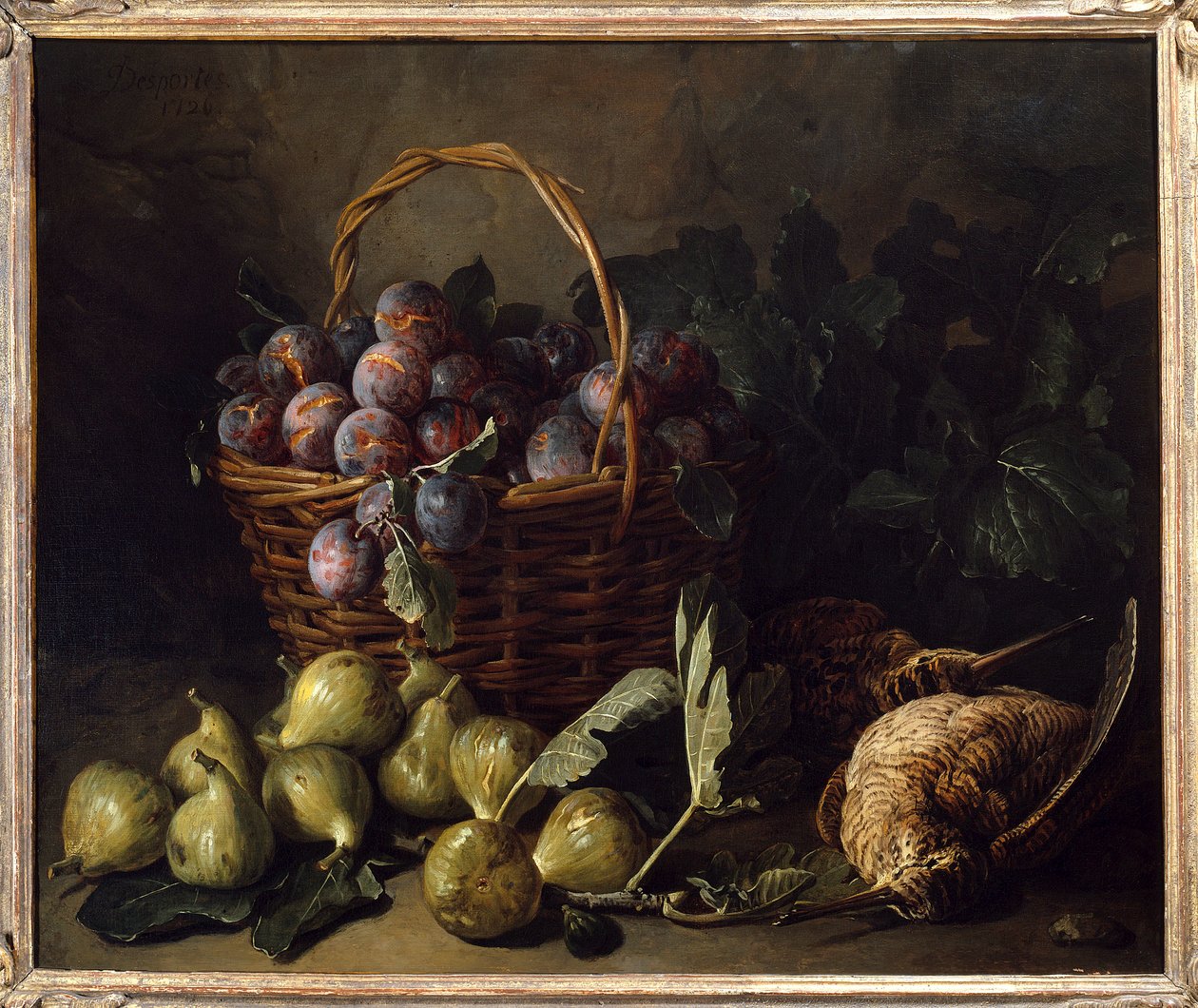 Natura morta, fichi e prugne da Alexandre Francois Desportes