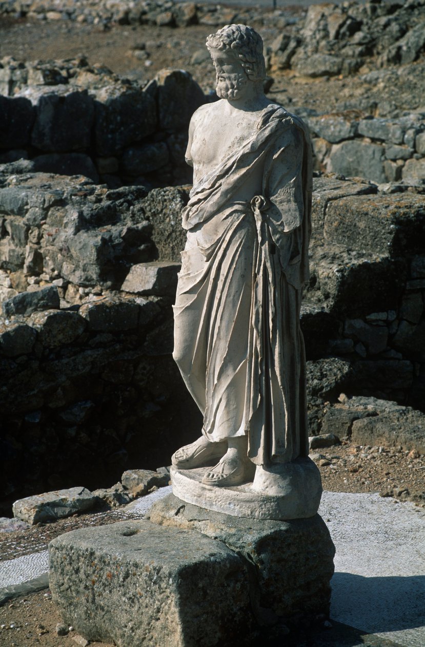 Spagna, Catalogna, La Escala, Ampurias greca, Statua di Asclepio da Nicolas Toussaint Charlet